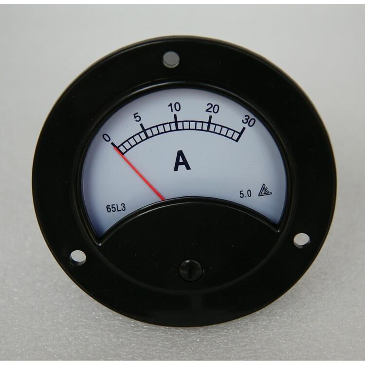 65L3指针式电流表20A30A40A50A60A300V逆变器充电机专用表头65T3