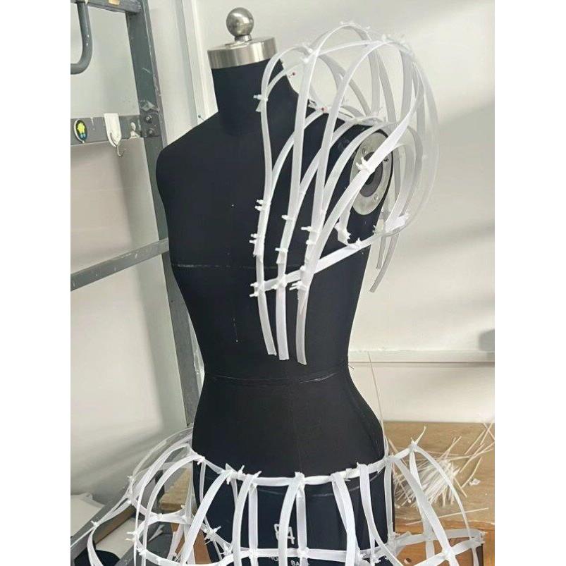 【可缝纫鱼骨】白色服装鱼骨定型条龙骨鱼骨裙撑服设diy造型材料