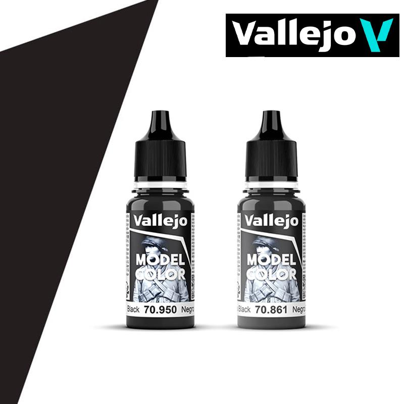 √ 英利 vallejo西班牙AV 环保水性漆 手涂系列169-170 17ml 黑色