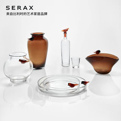 比利时Serax艺术家居透明玻璃餐用托盘设计感花瓶酒瓶冷水瓶