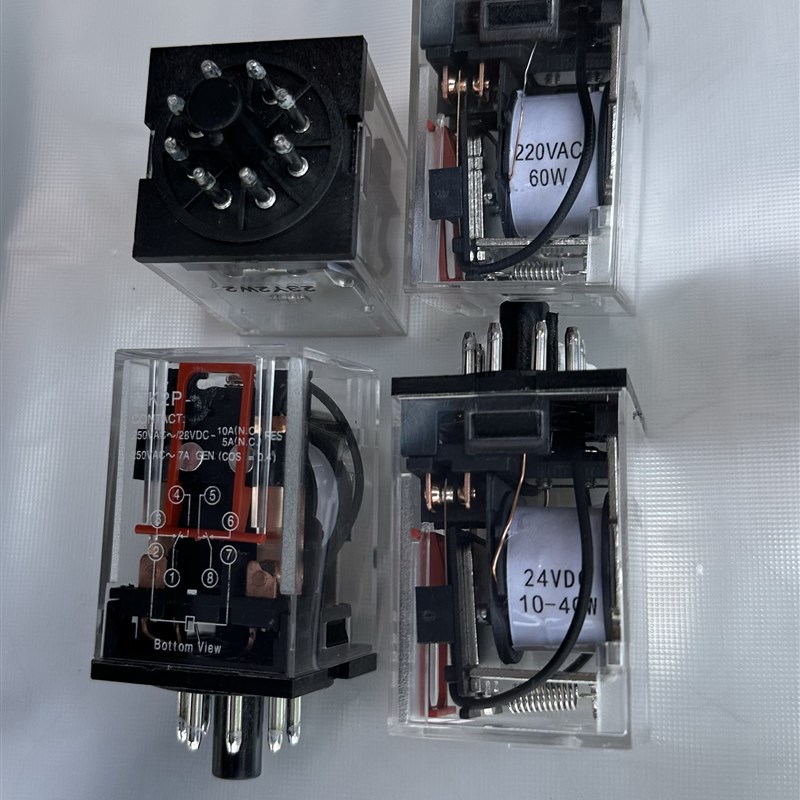 航行灯继电器 MK2P JTX-2C 电流型继电器60W 220VAC 24VDC 0.3A