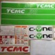 TCMC30 车贴字体 3吨叉车车身贴 改装 车标字帖 标签 叉车贴纸适用