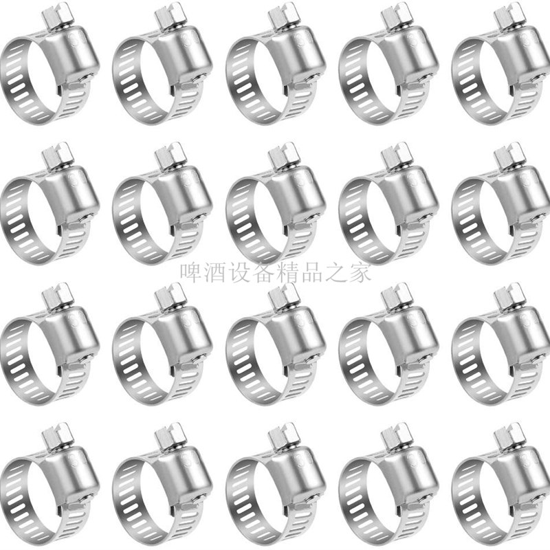 304不锈钢卡箍一字头 可以拆卸 扎啤机软管卡箍 酒管气管卡箍