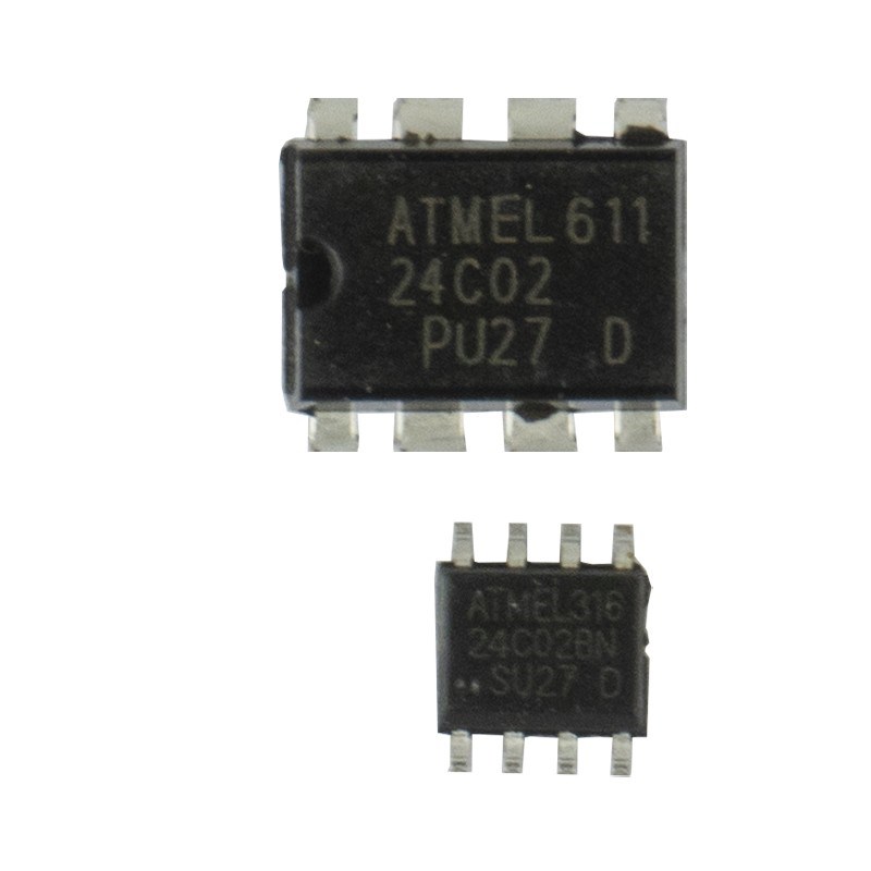 AT24C02 直插/贴片存储器芯片 DIP-8 SOP8 EEPROM AT24C02N 24C02