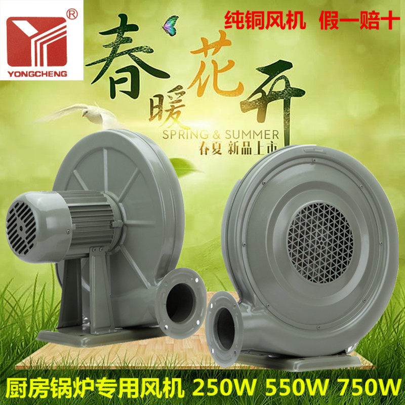 永成牌CZ-TD550W250W中压低噪音离心式锅炉灶鼓风机220V强力风机