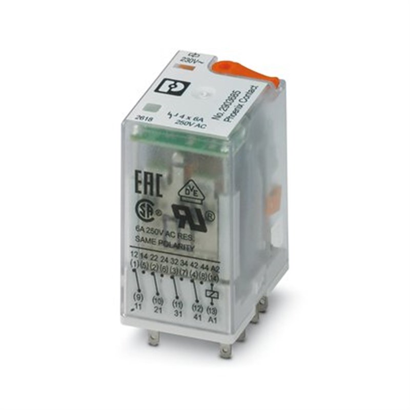 菲尼克斯欧式单个继电器- REL-IR4/LDP- 24DC/4X21 - 2903677