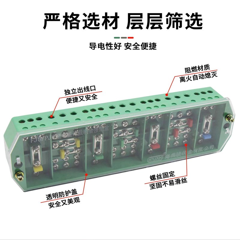海燕FJ6/PJ1型防窃电三相四线电能计量联合接线盒DFY1B绿色计量箱