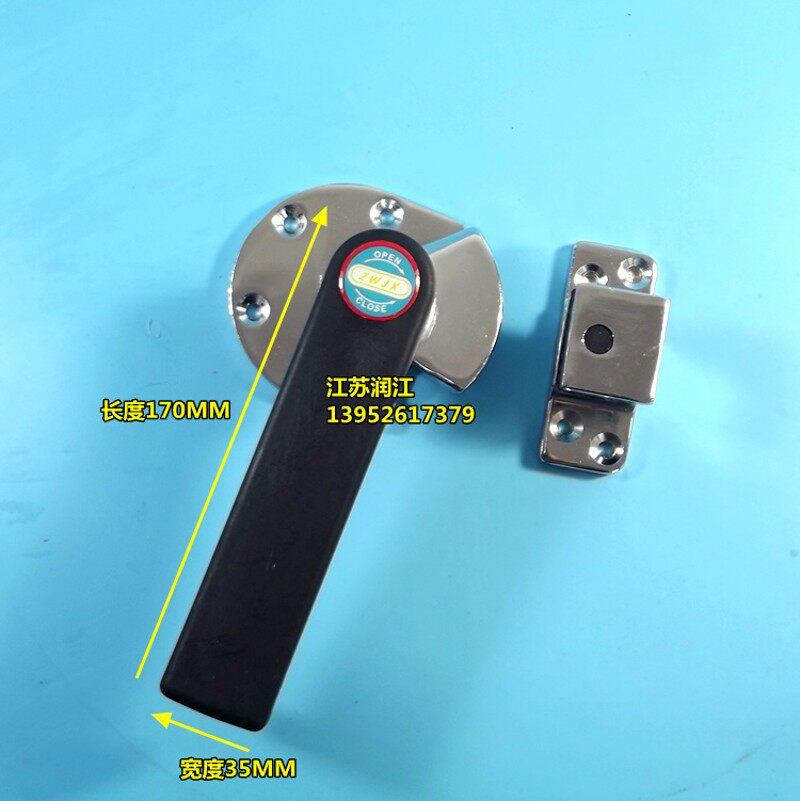 海鲜蒸柜把手 蒸饭箱黑手柄把手右手开 蒸饭机把手 冷藏柜拉手