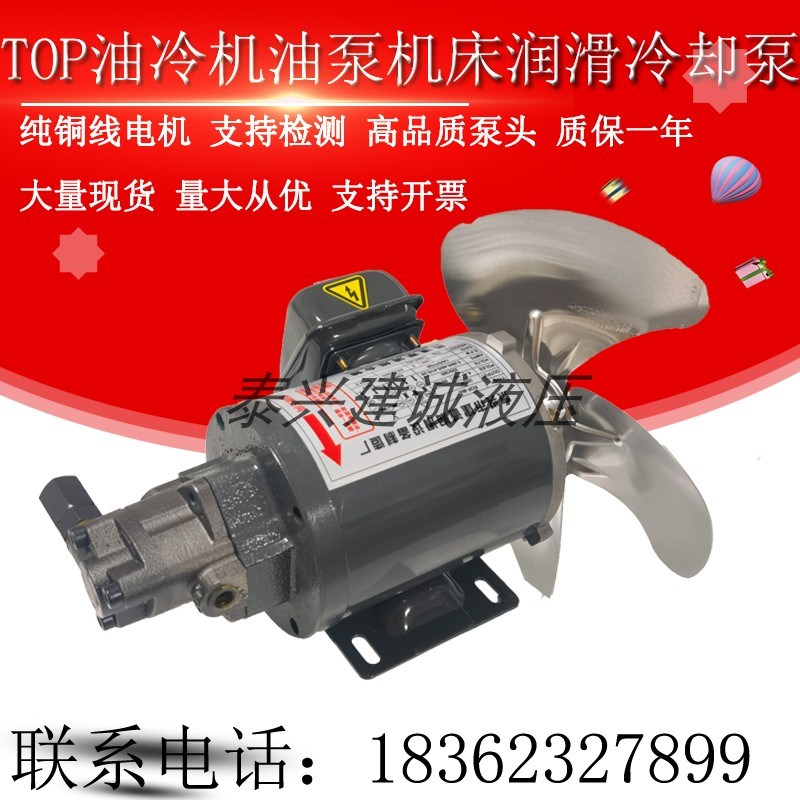 TOP-12A油冷机油泵电机ROP-13A/11A机床主轴润滑冷却摆线泵头200W