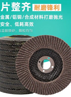 百叶片网盖加厚100 115 125 弹性不锈钢抛光片 百页轮 砂布打磨片