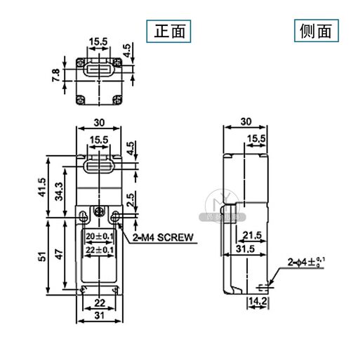 CNTD昌得门式限位开关CZ-93B-PG安全门钥匙电源锁两常闭触点