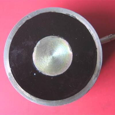 茗山MQ8-X10050直流吸盘电磁铁 DC24V 120KG Ø100*50 电吸盘