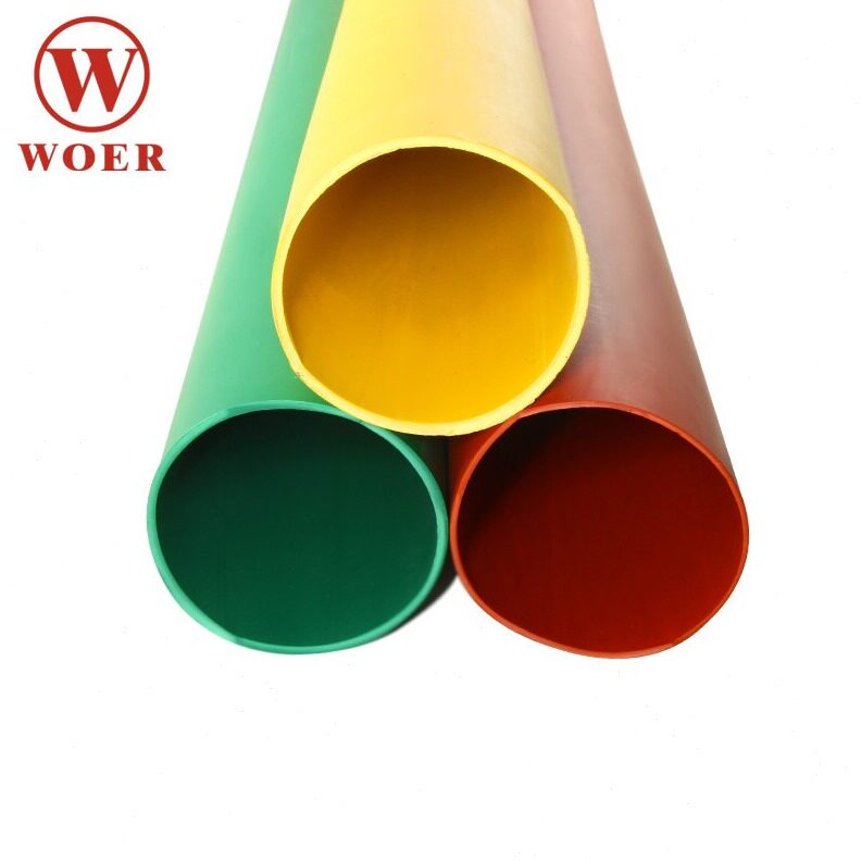 直销WOER沃尔热缩管1KV直径70mm环保阻燃型热收缩套管 25米/盘