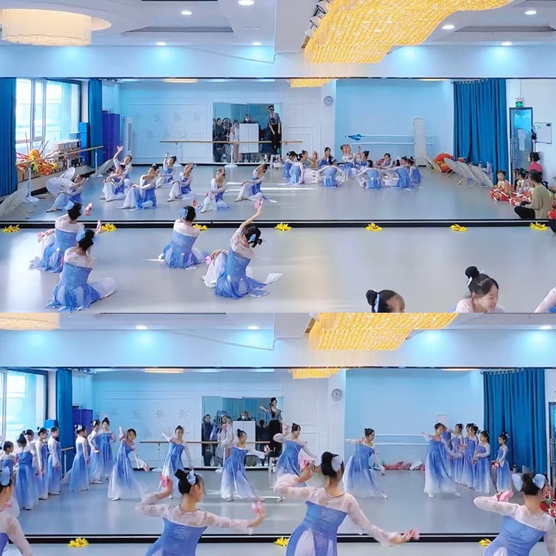 如梦令舞蹈表演服装飘逸儿童古典舞演出服女童身韵纱衣汉服伞道具
