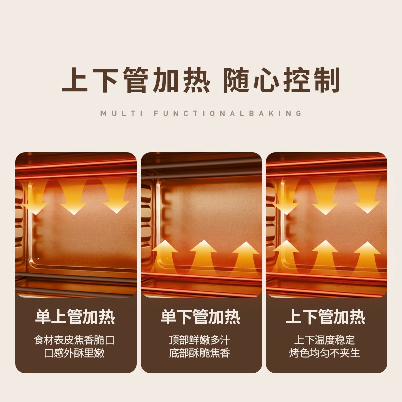 新飞22L电烤箱家用小型多功能烘培烤炉大容量全自动迷你烤红薯箱
