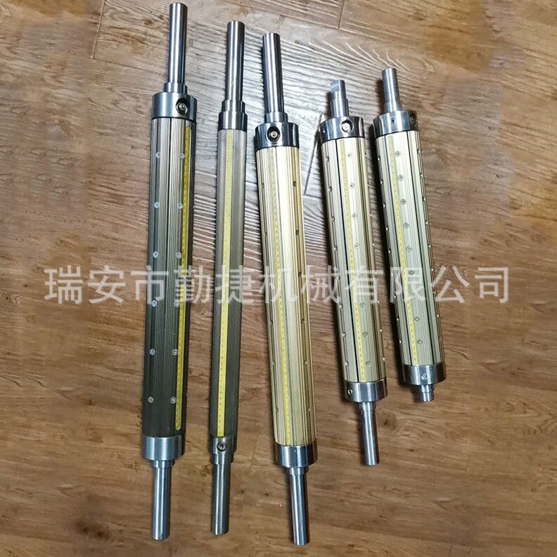 直销瑞安气涨轴 分切机配件铝合金通键式凸键式气胀轴 瓦片式气胀