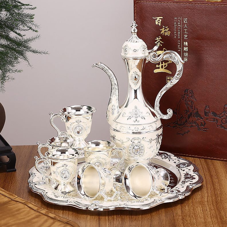直销欧式白酒酒具套装家用复古创意白酒分酒器酒壶白酒杯档送礼礼