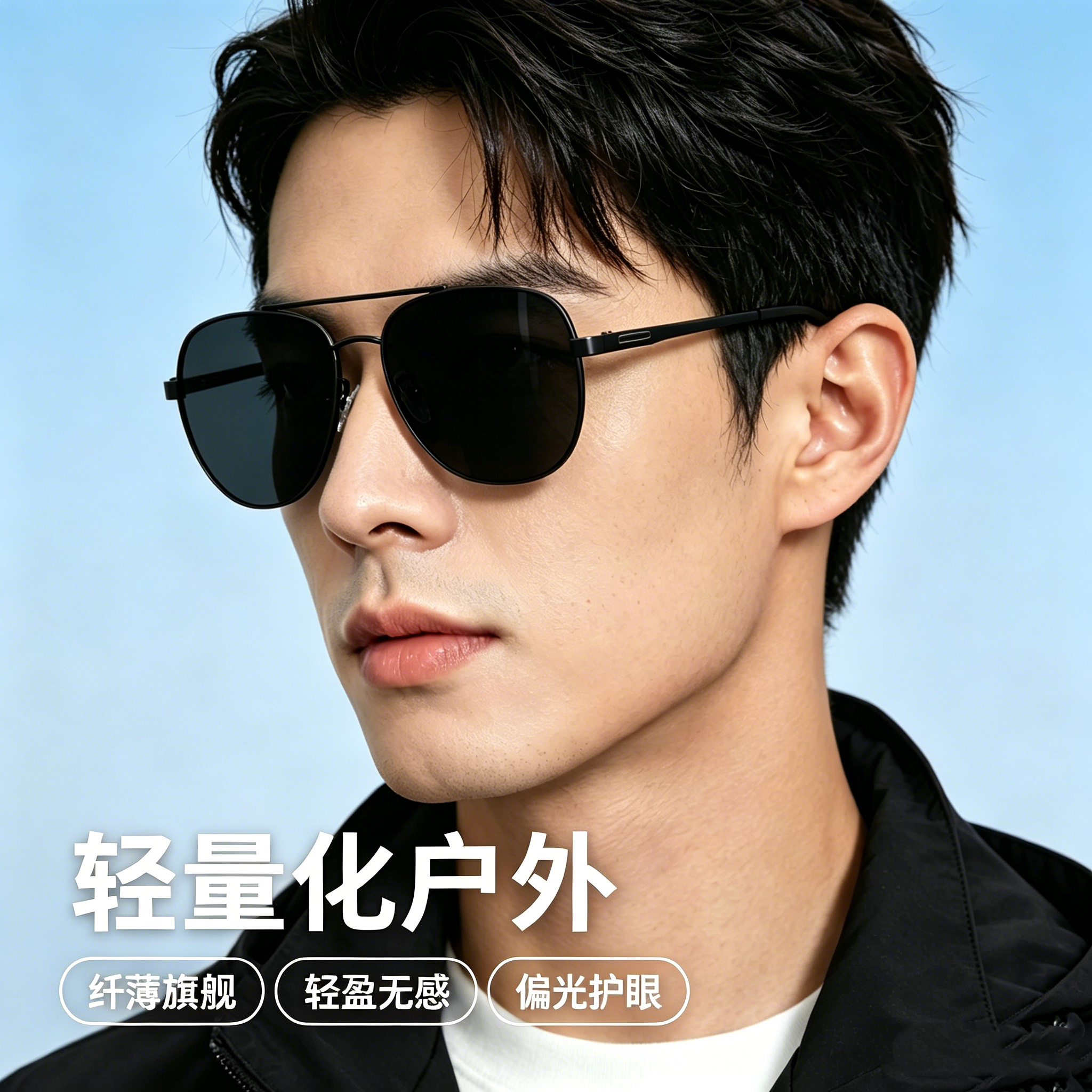 眼镜太阳镜男款偏光太阳眼镜男士蛤蟆镜墨镜司机开车驾驶专用高档