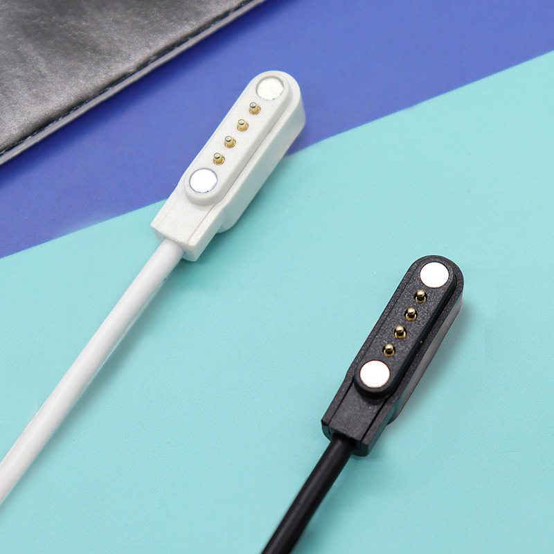 适用小博士儿童手表4P针7.62mm手环磁吸充电线器4触点3.0数据线