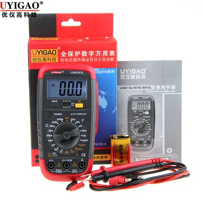 优仪高电感电容表 UA6243L 掌上数字电感表 带背光灯