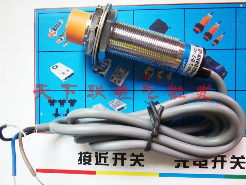 OMCH金属感应传感器接近开关 LJ18A3-8-Z/AY 直流三线PNP常闭24v