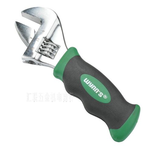 正宗威力狮 迷你型活动扳手 150mm胶套柄活络扳手 W2914