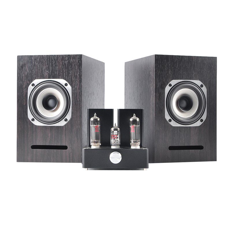 迷你发烧EL84电子管胆机功放器家用音响HIFI小型N3机 4寸全频喇叭