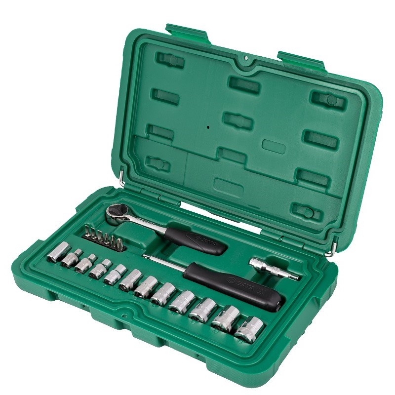 正价TJ SATA世达工具 21件6.3系列套筒组套 09521 汽修工具