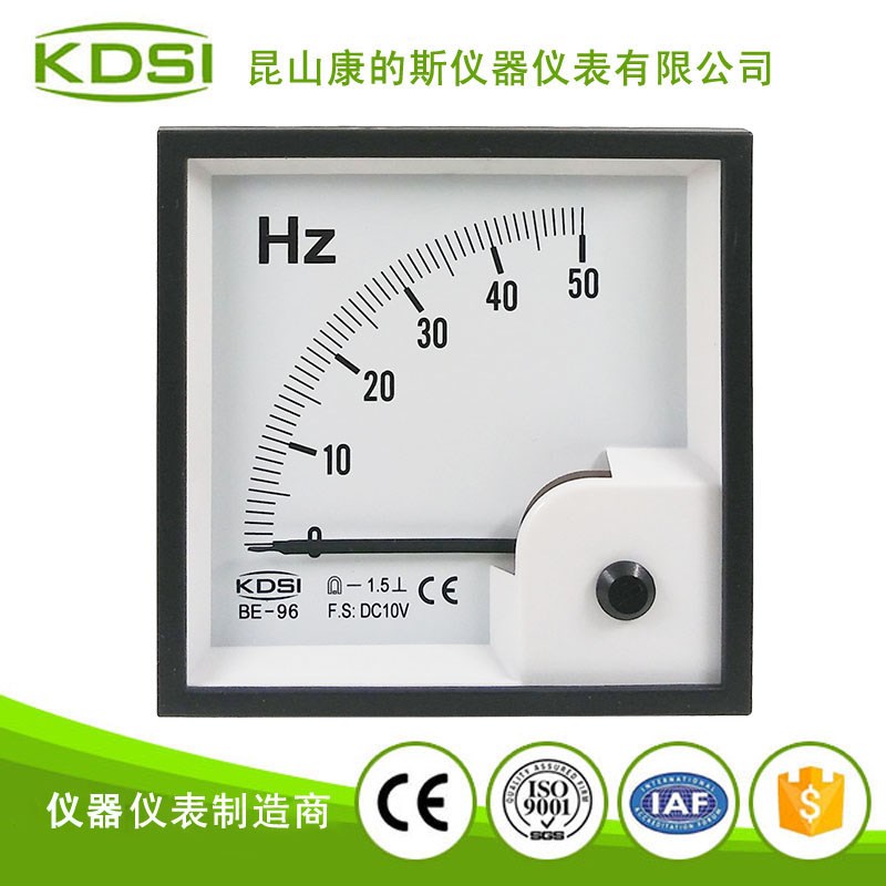 频率测量仪表BE-96DC10V50Hz直流电压频率表 配电柜仪表盘用表
