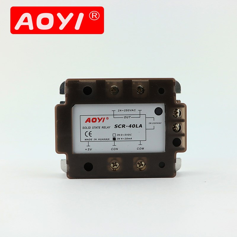 奥仪SCR-25LA 单相固态交流调压模块25A 固态继电器4-20MA 0-5V