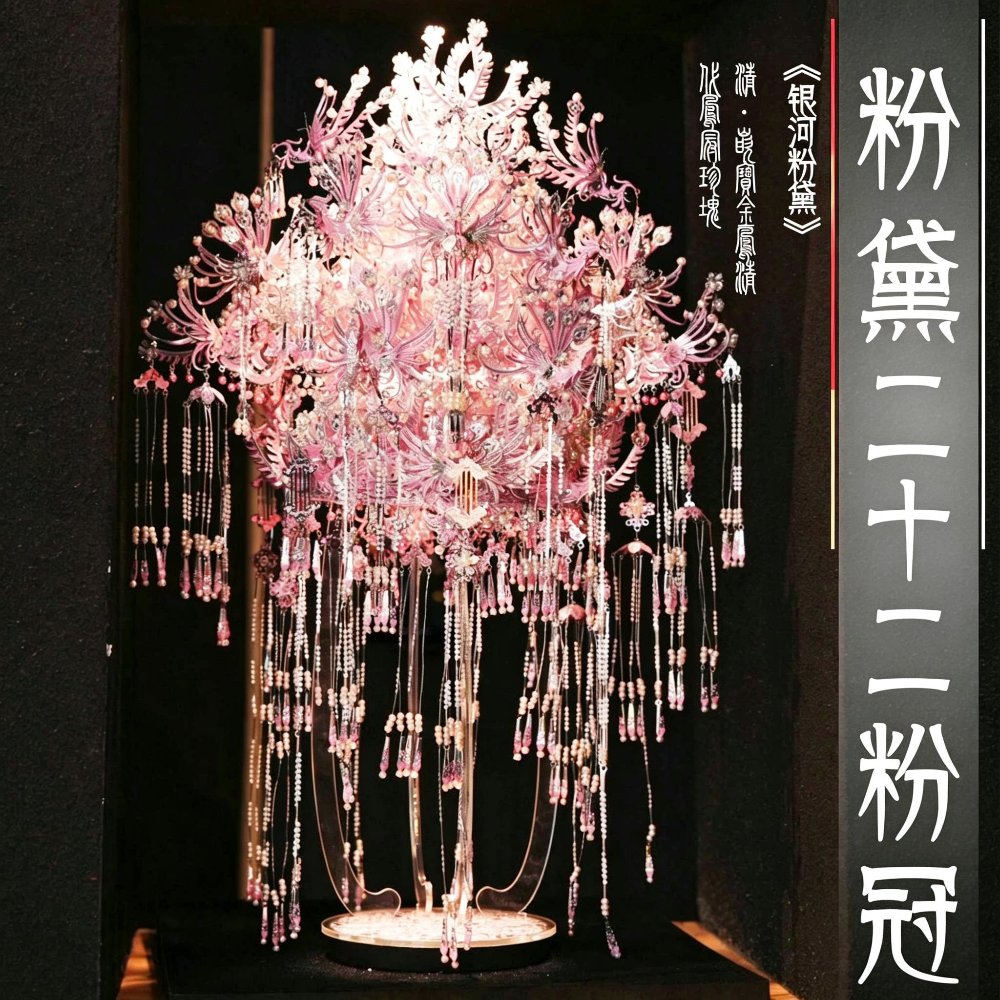 粉黛二十二冠手工diy材料凤冠花轿点翠十里红妆立体金属拼图礼物