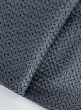 FEI黑色编织纹皮革搭毯客厅沙发盖毯床上装饰床尾毯子