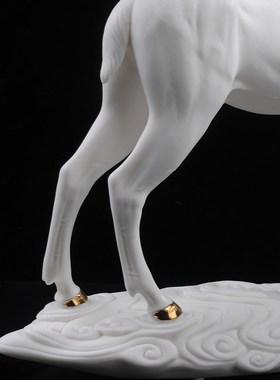 吉祥福禄一路有你鹿陶瓷德化白瓷家居客厅办公室搬家升迁礼品摆件