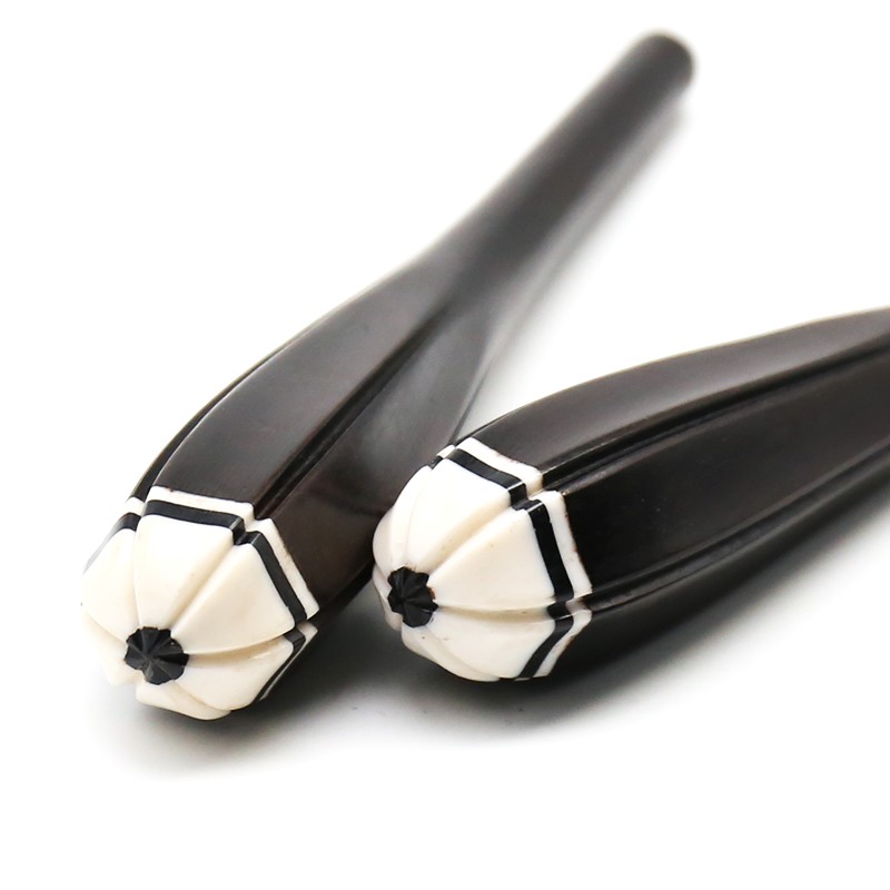 专业黑檀二胡轴 梅花款 手工二胡琴轴琴轸轸子 二胡配件 手工制作