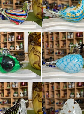 卡罗尔 A鸟合集手工琉璃摆件创意装饰品家居桌面摆件可爱礼物