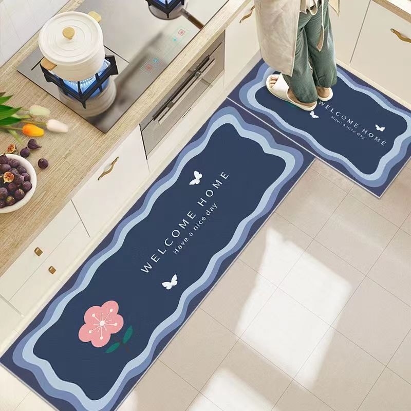 厨房地垫吸水吸油防滑防油防水脚垫长条家用门口进门门垫地毯卧室