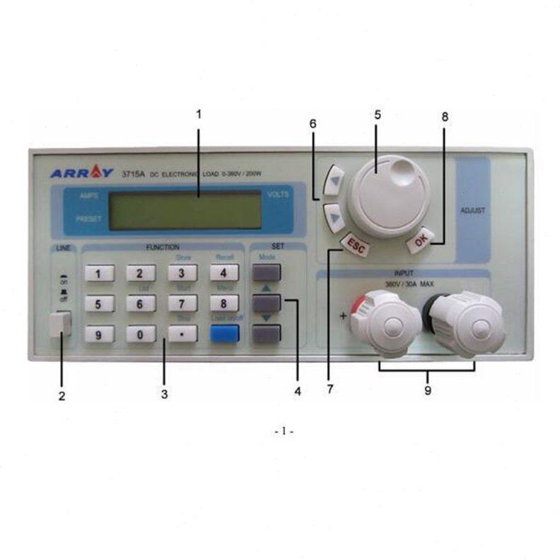 南京亚锐电子ARRAY 3715A 可编程直流电子负载仪