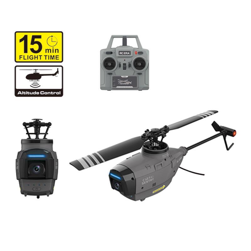 C127A无刷四通遥控航模直升机光流定位微型侦查美国黑蜂鸟无人机