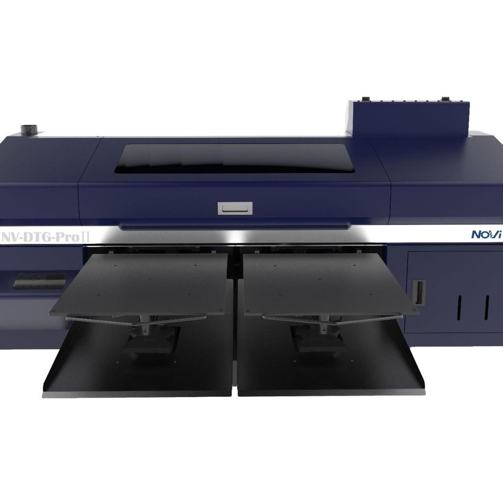 3头双工位白墨数码直喷印花机速度快效果好T恤布料服装打印机