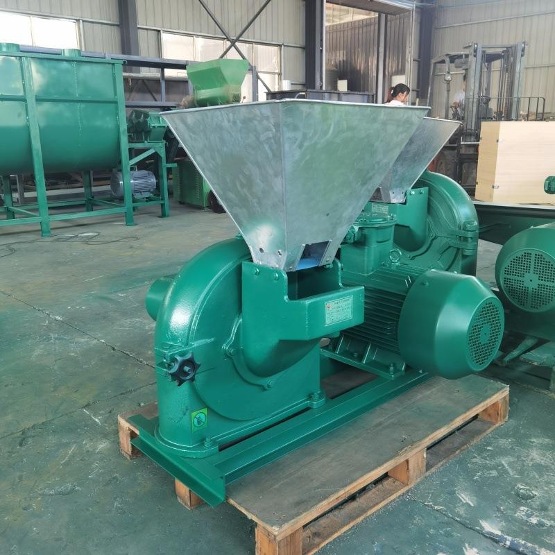 自吸上料玉米小麦齿盘磨粉机中药材细打粉机360型饲料齿爪粉碎机