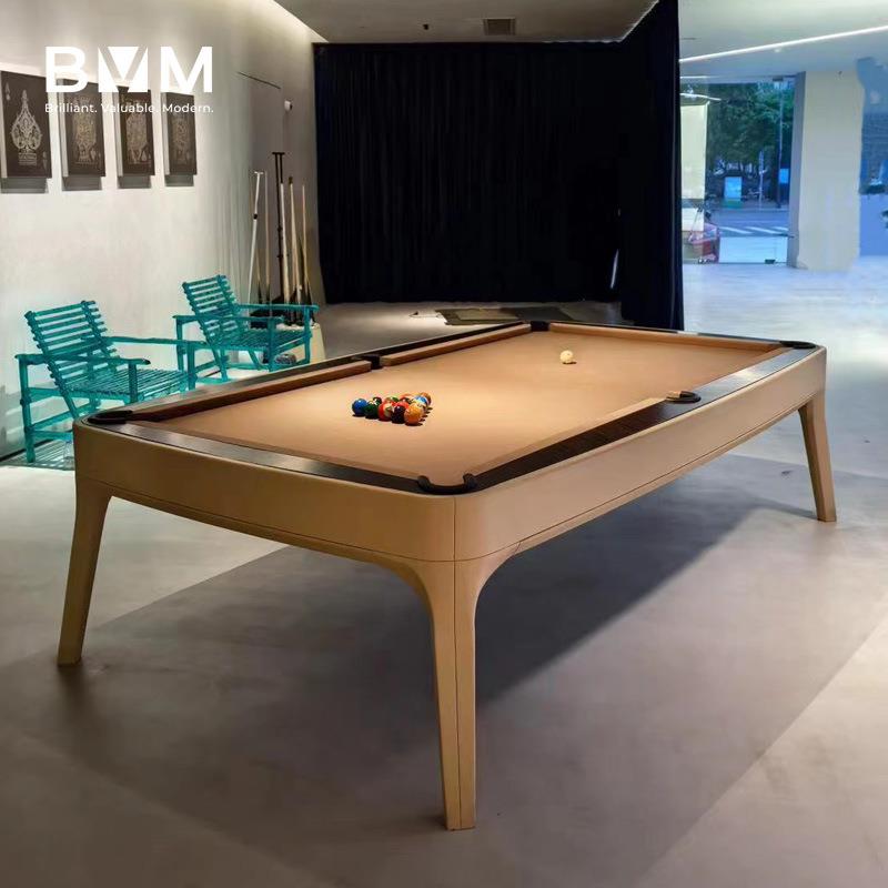 缪斯轻奢欧式台球桌标准成人家用大平层别墅桌球台美式黑八九球