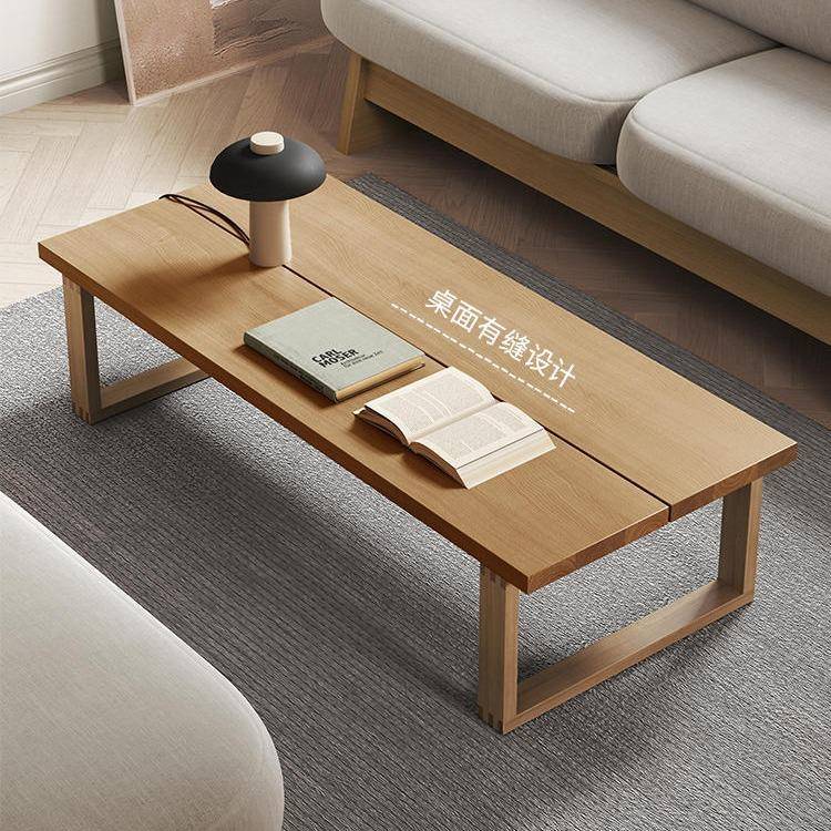 现代简约实木茶几客厅家用日式榻榻米小户型轻奢茶几桌白蜡木炕几