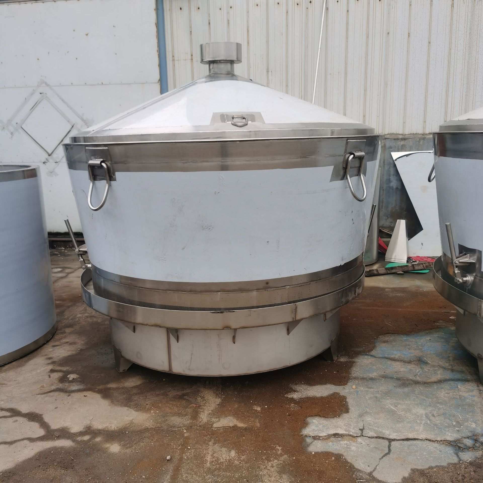 出售高粱酒酿酒设备304不锈钢一体式甑锅配套冷却器 可按需制作