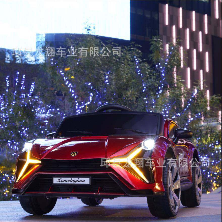 儿童电动汽车四轮遥控摇摆跑车双人宝宝玩具车可坐人婴儿小孩车