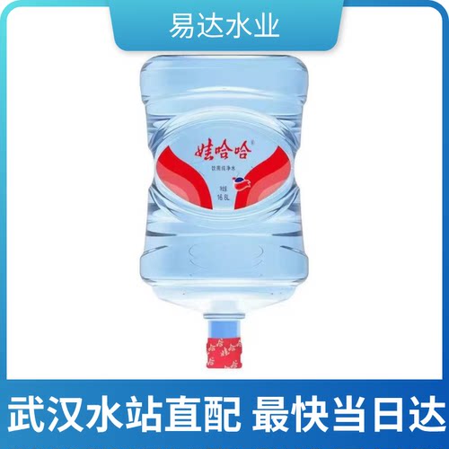 娃哈哈纯净水16.8L大桶水家庭饮用桶装水饮水机专用非矿泉水