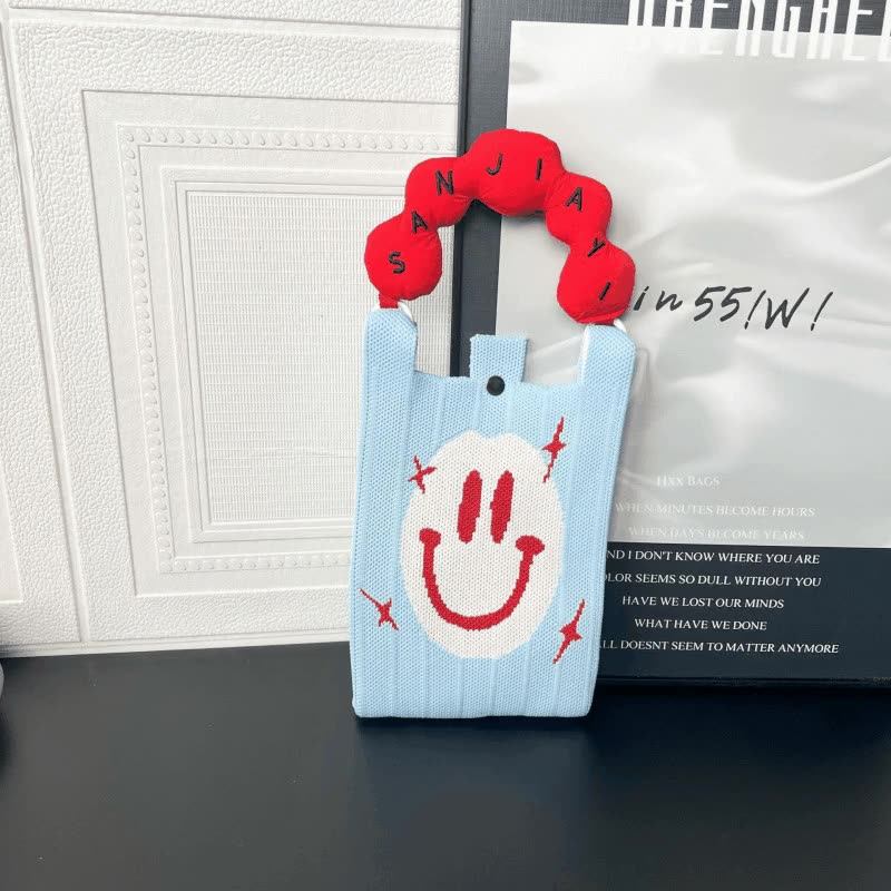 手机包2025年新款可爱卡通针织包时尚百搭斜挎包高级感单肩手提包,箱包皮具/热销女包/男包,通用款女包,淘宝优惠券,粉丝福利购,淘宝优惠卷