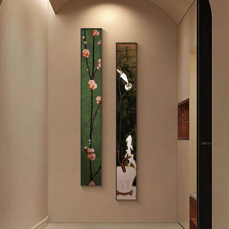 BM中古风喜上眉梢玄关装饰画艺术花鸟细窄长条客厅挂画复古横版壁,机械设备,其他机械设备,淘宝优惠券,粉丝福利购,淘宝优惠卷