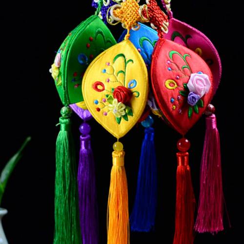 纯手工布艺刺绣开口笑荷包香包装饰挂件中国风小礼品特色纪念品