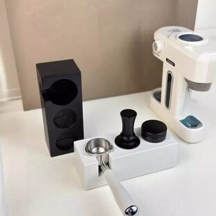 咖啡机手柄压粉座白色/黑色支架ABS压粉锤收纳器51/54/58mm通用座