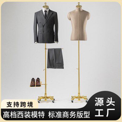 端商务西装模特道具全身人台服装店礼服装店橱窗半身展示架
